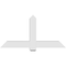 Ekena Millwork Eugene Architectural Grade PVC Gable Bracket, 60"W x 30"H x 6"D x 6"F, 12/12 Pitch GBP060X30X0606EUG00 - alternate 4